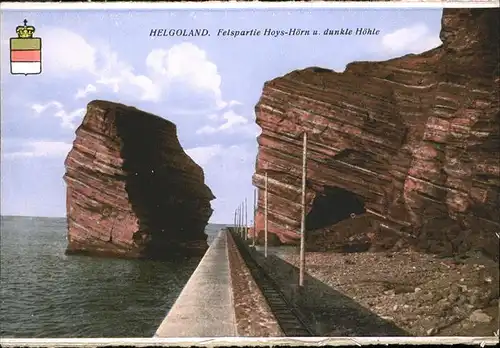 Helgoland Hoys Hoern dunkle Hoehle / Helgoland /Pinneberg LKR