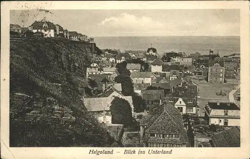 Helgoland Blick ins Unterland / Helgoland /Pinneberg LKR