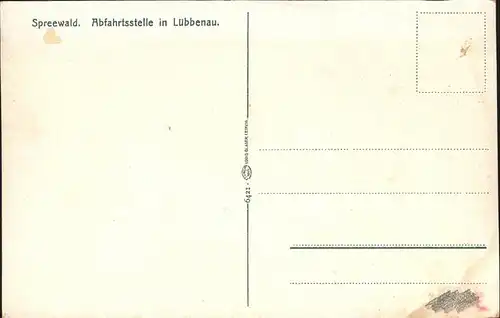 Spreewald Abfahrtstelle in Luebbenau Kat. Luebbenau