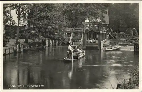 Spreewald Kannomuehle Boot Kat. Luebbenau