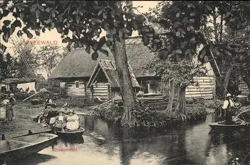 Spreewald Bauernhof Kat. Luebbenau