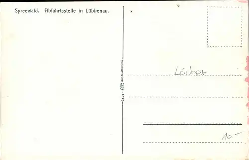 Spreewald Abfahrtsstelle
Luebbenau Kat. Luebbenau