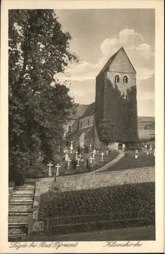 Luedge Luedge bei Bad Pyrmont Kilians Kirche  * / Bad Pyrmont /Hameln-Pyrmont LKR