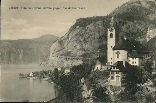 Flueelen UR neue Kirche Axenstrasse Vierwaldstaettersee