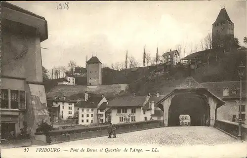 Fribourg FR Pont de Berne Auartier de Ange  Kat. Fribourg FR