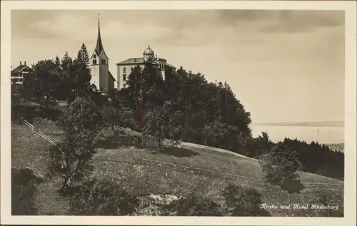 Walzenhausen AR Kirche Hotel Rheinberg Kat. Walzenhausen