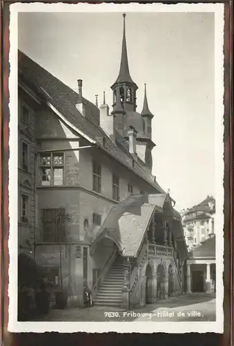 Fribourg FR Hotel de Ville Kat. Fribourg FR