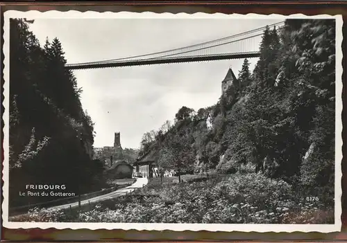 Fribourg FR Pont du Gatteron Kat. Fribourg FR