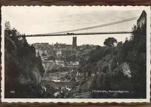 Fribourg FR Pont du Gotteron Kat. Fribourg FR