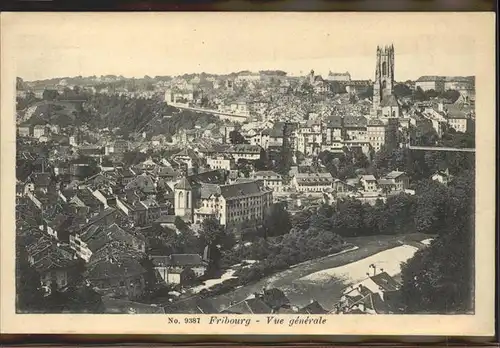 Fribourg FR Vue generale Kat. Fribourg FR