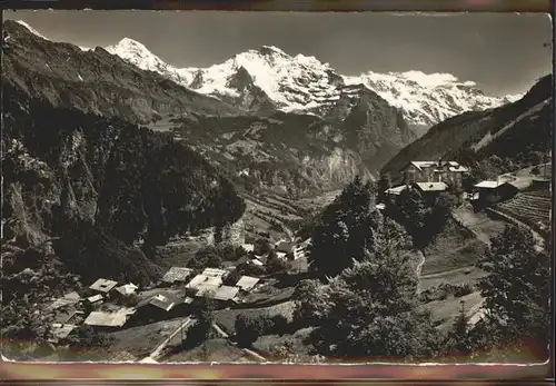 Lauterbrunnen BE Jsenfluh Moench Jungfrau