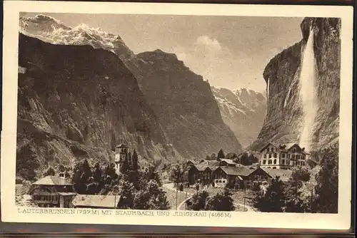 Lauterbrunnen BE Staubbach Jungfrau