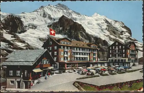 Scheidegg BE Kleine Scheidegg mit Jungfrau  Kat. Scheidegg