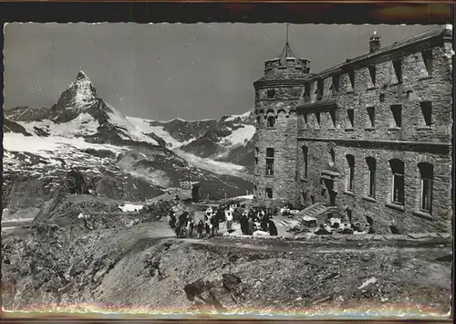 Gornergrat Zermatt Hotel Gornergrat mit Matterhorn / Gornergrat /Rg. Zermatt