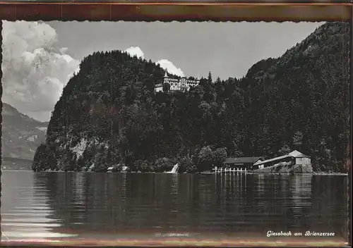 Giessbach Blick auf Brienzersee und Giessbach Feldpost Kat. Brienz