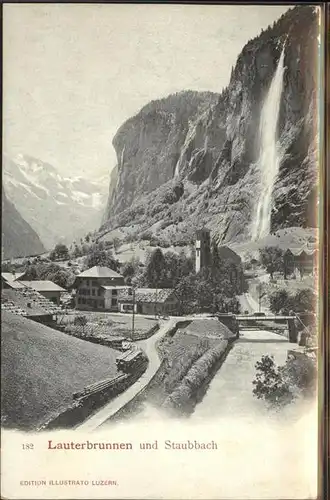 Lauterbrunnen BE Lauterbrunnen und Staubach Kat. Lauterbrunnen