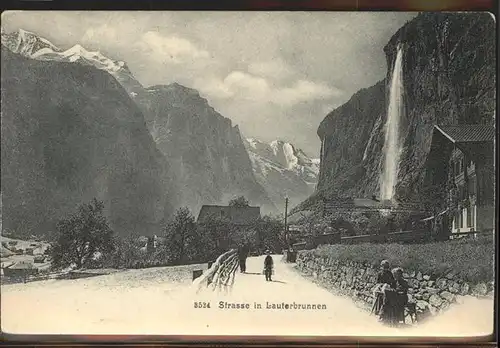 Lauterbrunnen BE Strasse in Lauterbrunnen Kat. Lauterbrunnen