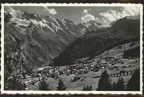 Muerren BE Panorama mit Ebnefluh Mittagshorn Grosshorn Breithorn Tschingelhorn Kat. Muerren