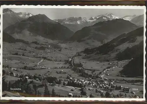 Saanen Panoramakarte Kat. Saanen