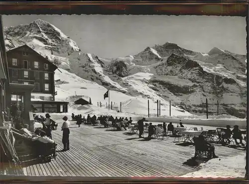 Scheidegg BE Kl. Scheidegg mit Moench und Jungfrau Kat. Scheidegg