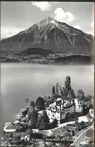 Gunten Park Hotel mit Niesen am Thunersee Kat. Gunten