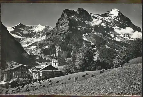 kk06468 Grindelwald Fiescherhoerner und Eiger Kategorie. Grindelwald Alte Ansichtskarten