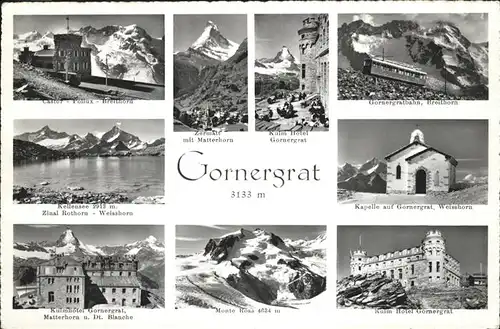 Gornergrat Zermatt zermatt Matterhorn Kulm Hotel Gornergrat Kapelle Weisshorn / Gornergrat /Rg. Zermatt