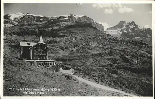 Klausenpass Hotel Kleusenpasshoehe Scheerhorn Kat. Klausen