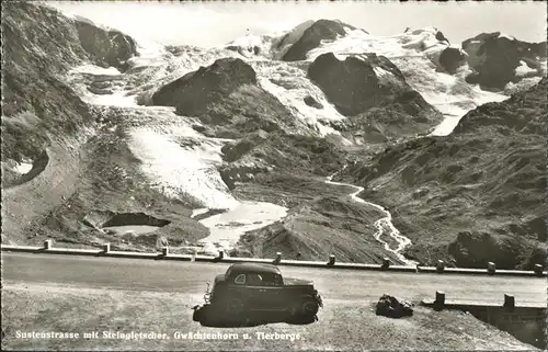 Sustenstrasse Steingletscher Tierberge Kat. Susten