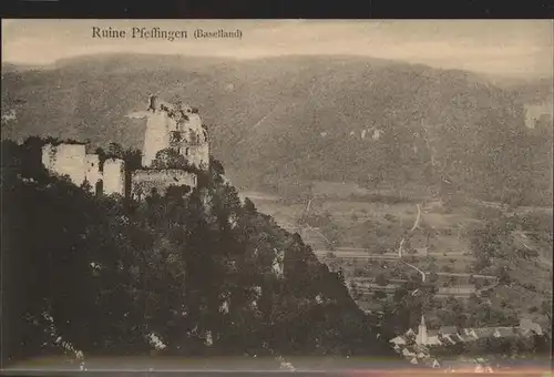 Pfeffingen Arlesheim Ruine Kat. Pfeffingen