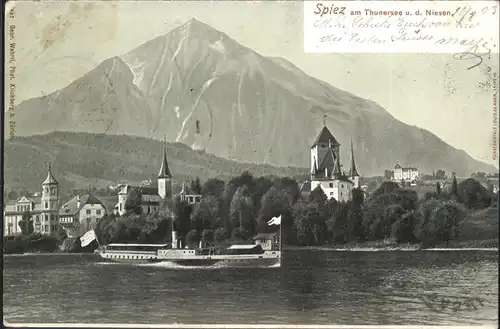 Spiez BE Thunersee Niesen Kat. Spiez