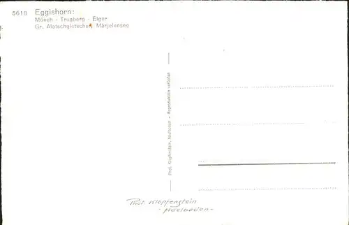 Eggishorn Moench Eiger Trugberg Kat. Eggishorn