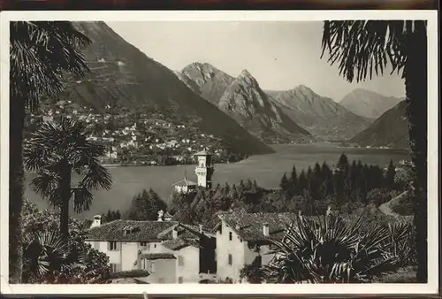 Lugano Paradiso sfondo di Porlezza Kat. Lugano Paradiso