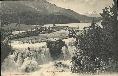 St Moritz GR Innfall  Kat. St Moritz