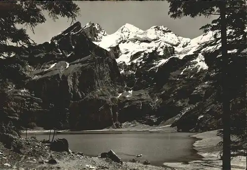 Kandersteg BE Oeschinensee Rothorn Bluemlisalp Oescchinenhorn Kat. Kandersteg