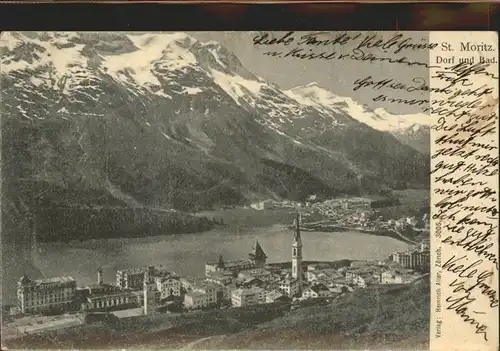 St Moritz GR Dorf und Bad Kat. St Moritz