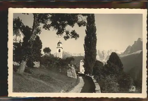 Soglio Bondascagruppe Kirche Kat. Soglio