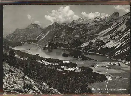 Sils Maria Graubuenden Silsersee Berge / Sils Maria /Bz. Maloja