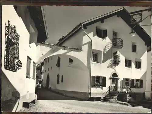 Bever Maloja Dorfplatz Kat. Bever