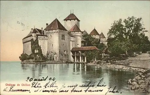 Chillon Chateau de Chillon Lac Leman Kat. Montreux