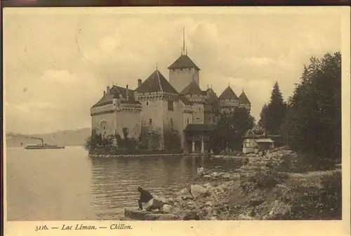 Chillon Chateau de Chillon Lac Leman Kat. Montreux