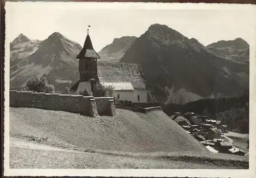 Arosa GR Bergkirchli Furkahoerner Maienfelder Furka Schiesshorn Kat. Arosa