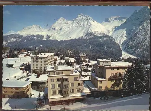 Arosa GR Teilansicht mit Furkahoerner Kat. Arosa