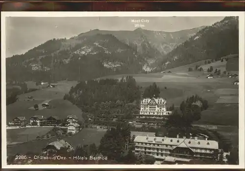 Chateau d Oex Hotels Berthod Mont Cray Waadtlaender Alpen Kat. Chateau d Oex