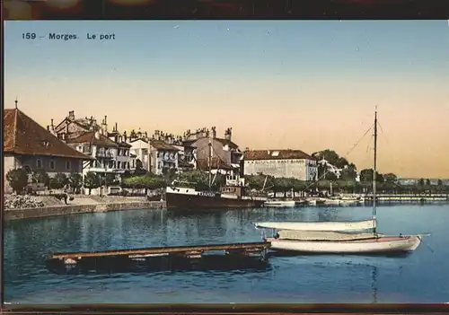 Morges Le Port Lac Leman Boote Kat. Morges