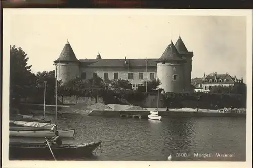 Morges L arsenal Lac Leman Segelboot Kat. Morges