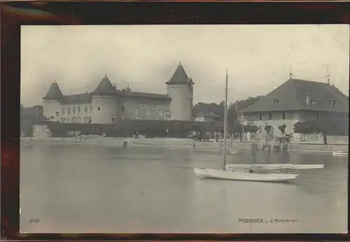 Morges L arsenal Lac Leman Segelboot Kat. Morges