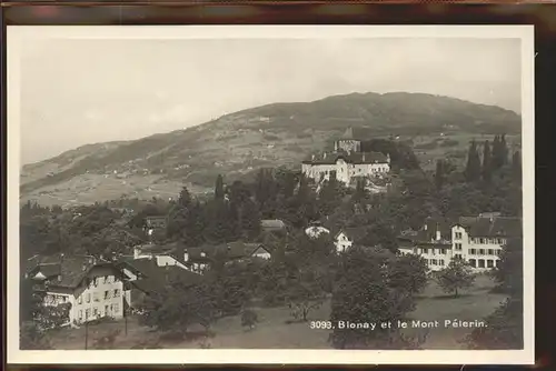 Blonay Vue partielle Mont Pelerin chateau Kat. Blonay