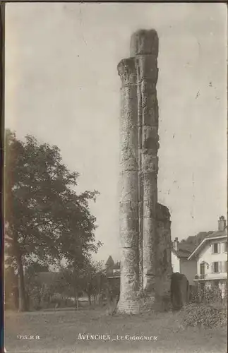 Avenches Le Cigognier Tempel Ruine Kat. Avenches