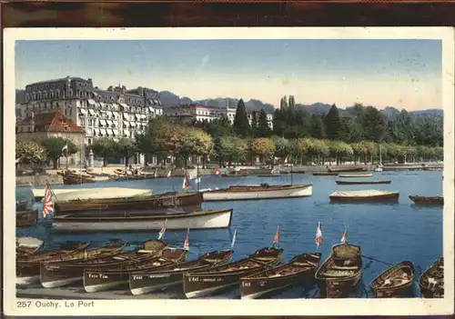 Ouchy Le Port Lac Leman Bateau Kat. Lausanne